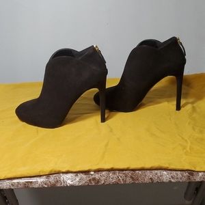 Nine West Suede Heeled Bootie